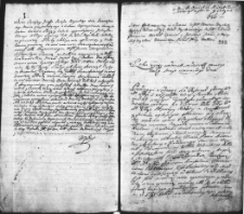 Zapis dekretu w sprawie między Aleksandrem Horainem a Maxymilianem i Angelą Korybutami Woronieckimi