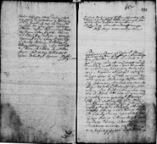 Zapis dekretu w sprawie między Hipolitą Jakowicką a Ignacym Jakowickim