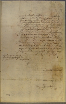 List Guilhelme pułkownika i gubernatora w Ermland do Waldemara Farensbacha, Dobben 15 V 1617 r.