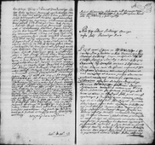 Zapis dekretu w sprawie między Antonim Mężyńskim a Ignacym Stetkiewiczem i Józefem i Teresą z Potockich Hylzenami