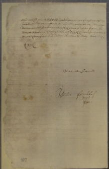 List Wolmara Farensbacha do NN, Wenden 1 V 1617 r. [List nr 2]