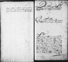 Zapis dekretu w sprawie między Antonim Czarniawskim a Antonim i Teresą z Klepackich Stefanowskimi