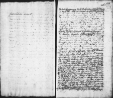 Zapis dekretu w sprawie między Aleksandrem i Marianną z Sperskich Kułakami a Stanisławem Szeniawskim