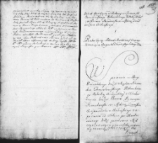 Zapis dekretu w sprawie między Aleksandrem Chmielowskim a Ignacym Horodeńskim