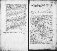 Zapis dekretu w sprawie między Ignacym i Eleonorą Korsakami a Antonim i Eleonorom Pakoszami