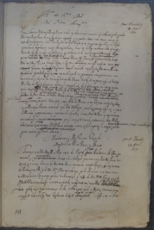 List Andrzeja Leszczyńskiego do ks. Warmińskiego [Wacława Leszczyńskiego], 19 IV 1653 r.