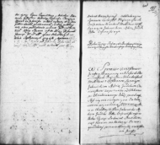 Zapis dekretu w sprawie między Józefem i Marianną Płuszczewskimi a Ignacym Jakowickim