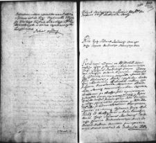 Zapis dekretu w sprawie między Kazimierzem i Reginą Wołockami a Bogusławem Korwinem Krasińskim