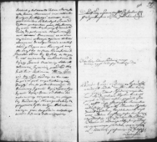 Zapis dekretu w sprawie między Józefem i Bogumiłą Pryszelami a Józefem Stypałkowskim