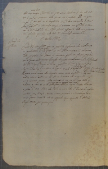 List Andrzeja Leszczyńskiego do [Francoisa de] Fleury, 20 VII 1653 r.