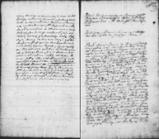 Zapis dekretu w sprawie między Antonim i Heleną Pakoszami a Józefem i Anną Zenowiczami