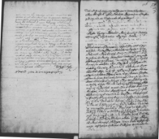 Zapis dekretu w sprawie między Franciszkiem i Cecylią z Lipskich Żabami a Michałem i Eleonorą z Buynickich Sielickimi