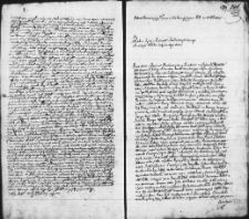Zapis dekretu w sprawie między Józefem Matanowiczem reprezentującym franciszkanów konwentu połockiego a Bogumiłą, Anzelmem i Michałem Hłaskami