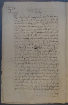 List Andrzeja Leszczyńskiego do Jana Kazimierza, 29 VII 1653 r.
