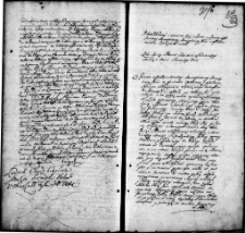 Zapis dekretu w sprawie między Anastazją Rozenfeldową a Ignacym Horodeńskim