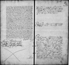 Zapis dekretu w sprawie między Józefem i Judytą z Mackiewiczów Hornowskimi a Franciszkiem i Anastazją z Łopacińskich Wasilewskimi