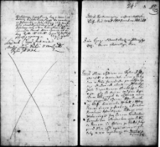 Zapis dekretu w sprawie między Janem Wolfem a Janem i Marianną Korsakami