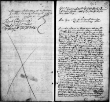 Zapis dekretu w sprawie między Albrechtem Radziwiłłem a Felicjaną Janiszewską, Ignacym i Franciszką Prasanowskimi