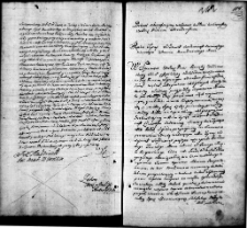 Zapis dekretu w sprawie między Rozalią Wilczewską a Ignacym Horodeńskim