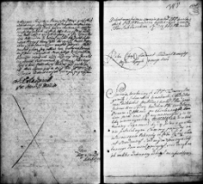 Zapis dekretu w sprawie między Tadeuszem i Bogumiłą z Jakowickich Wasilewskich a Ignacym Jakowickim