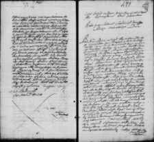 Zapis dekretu w sprawie między Ignacym i Anną z Drzewieckich Lisieckimi a Leonem Roszczewskim