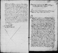Zapis dekretu w sprawie między Salomeą z Sapiehów Radziwiłłową, Józefem i Anną z Pociejów Tyszkiewiczami a Benedyktem Hawryłowiczem