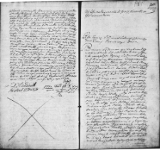 Zapis aktu listu na przyznanie między Karolem Stanisławem Radziwiłłem wojewodą wileńskim a Ignacym i Teofilą z Radziwiłłów Morawskimi