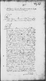 Zapis aktu rejestru długów w sprawie między Konstantym i Józefem Chomińskimi