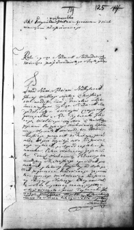 Zapis aktu przywileju na generalstwo dla Ignacego Michniewicza