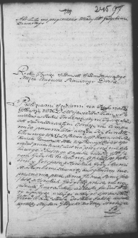 Akt listu na przyznanie między Janem i Jakubem Godeckimi