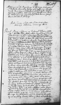 Aktykacja listu prywatnego od księdza Waleriana karmelity bosego w sprawie początków rodziny Ignacego i Antoniego Onoszkowiczów