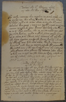 List Andrzeja Leszczyńskiego do podkomorzego lubelskiego [Jerzego Słupeckiego], Łowicz 8 V 1654 r.