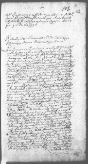 Akt przyznania obligacyjnego zapisu między Franciszkiem i Anną z Przeździeckich Woydziewiczami a Józefem Prószyńskim