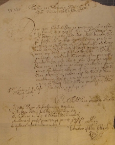 List Dobiesława Cieklińskiego kasztelana ciechowieckiego do Marcjana Wituskiego z 12 XI 1648 r.