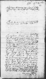 Asekuracja reformacyjnego zapisu między Józefem Szołomickim a jego żoną