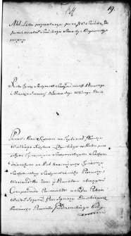 Akt listu prywatnego od Marii z Chaleckich Szuiskiej do Wojciecha i Angeli Szuiskich