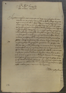 List Andrzeja Leszczyńskiego do NN, bd. i m. 1654 r.