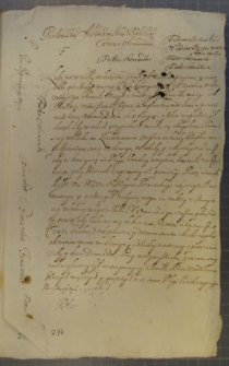 List Andrzeja Leszczyńskiego do NN, Łowicz 13 IX 1653 r.