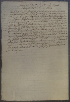 List Andrzeja Leszczyńskiego do Stanisława Potockiego, 8 V 1654 r.(drugi list do S. P. nadany tego dnia)