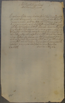 List Andrzeja Leszczyńskiego do podstarościego gostyńskiego, Warszawa 1 III 1654 r.