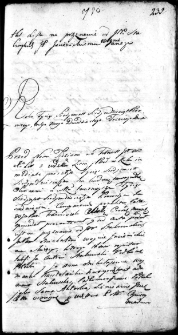 Akt listu na przyznanie między Stabrowskimi a Michałem Jasienieckim