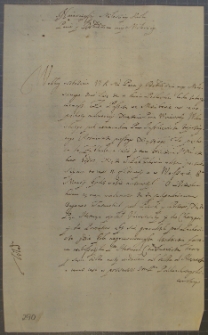 List Andrzeja Leszczyńskiego do króla [Jana Kazimierza], bd. i m. [1654 r.]