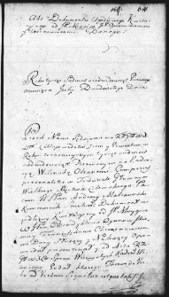 Akt dokumentu ugodliwego kwitacyjnego między Moygisem a Franciszkiem Chrzanowiczem i Benedyktem Oganowskim