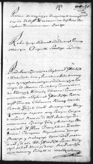 Przenos donacyjnego zrzecznego zapisu między Antonim i Franciszkiem Downarowiczami