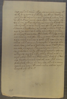 Fragment listu Andrzeja Leszczyńskiego do NN, bd. i m. [1654 r.]
