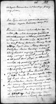 Akt regestru dokumentów między Władysławem Pożarskim a Joanną z Pożarskich Woyna