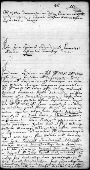 Akt rejestru dokumentów w sprawie dóbr między Wolbekiem a Supińskim