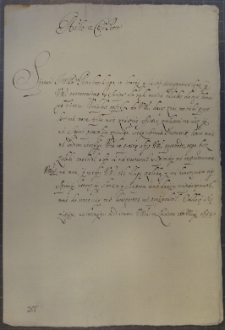 List Andrzeja Leszczyńskiego do NN, Łowicz 26 V 1654 r.