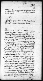 Akt zapisu listu na przyznanie między Józefem Platerem a Marcinem Supińskim