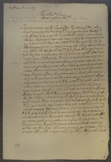 List Andrzeja Leszczyńskiego do podkanclerza koronnego [Andrzeja Trzebickiego], Łowicz 17 V 1654 r.